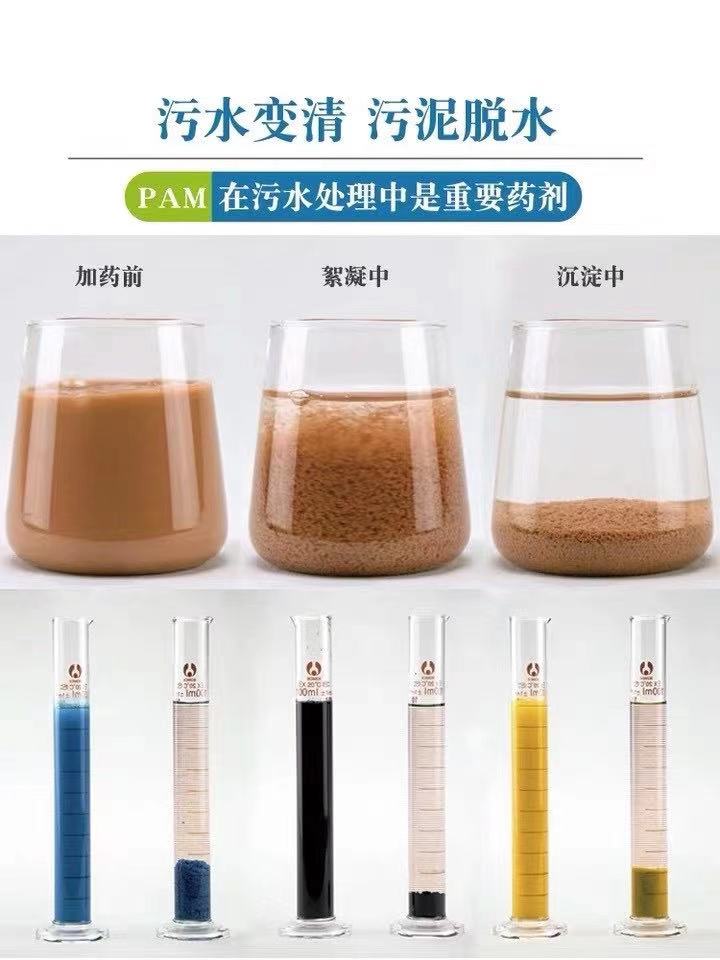 带式、离心式、板框式污泥脱水机选用聚丙烯酰胺的区别